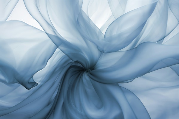 Tranquil Flow Abstract Dimension Navy Blue