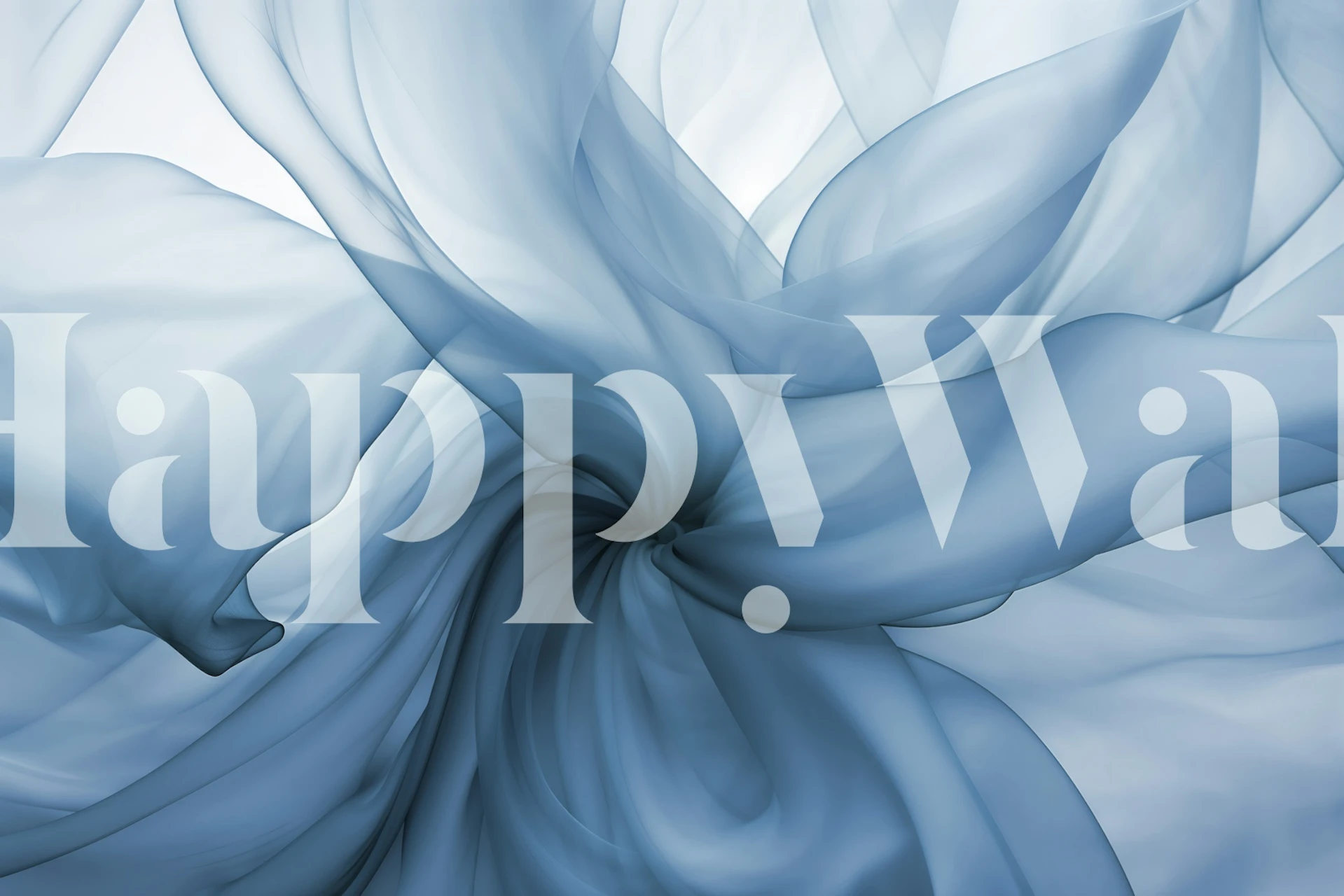 Abstract swirl of navy blue and soft blue textures wallpaper