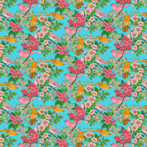 A joyful song from the sky (blue)