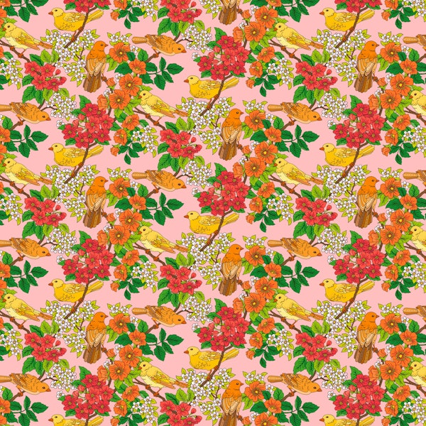A joyful song from the sky (Pink/Orange)