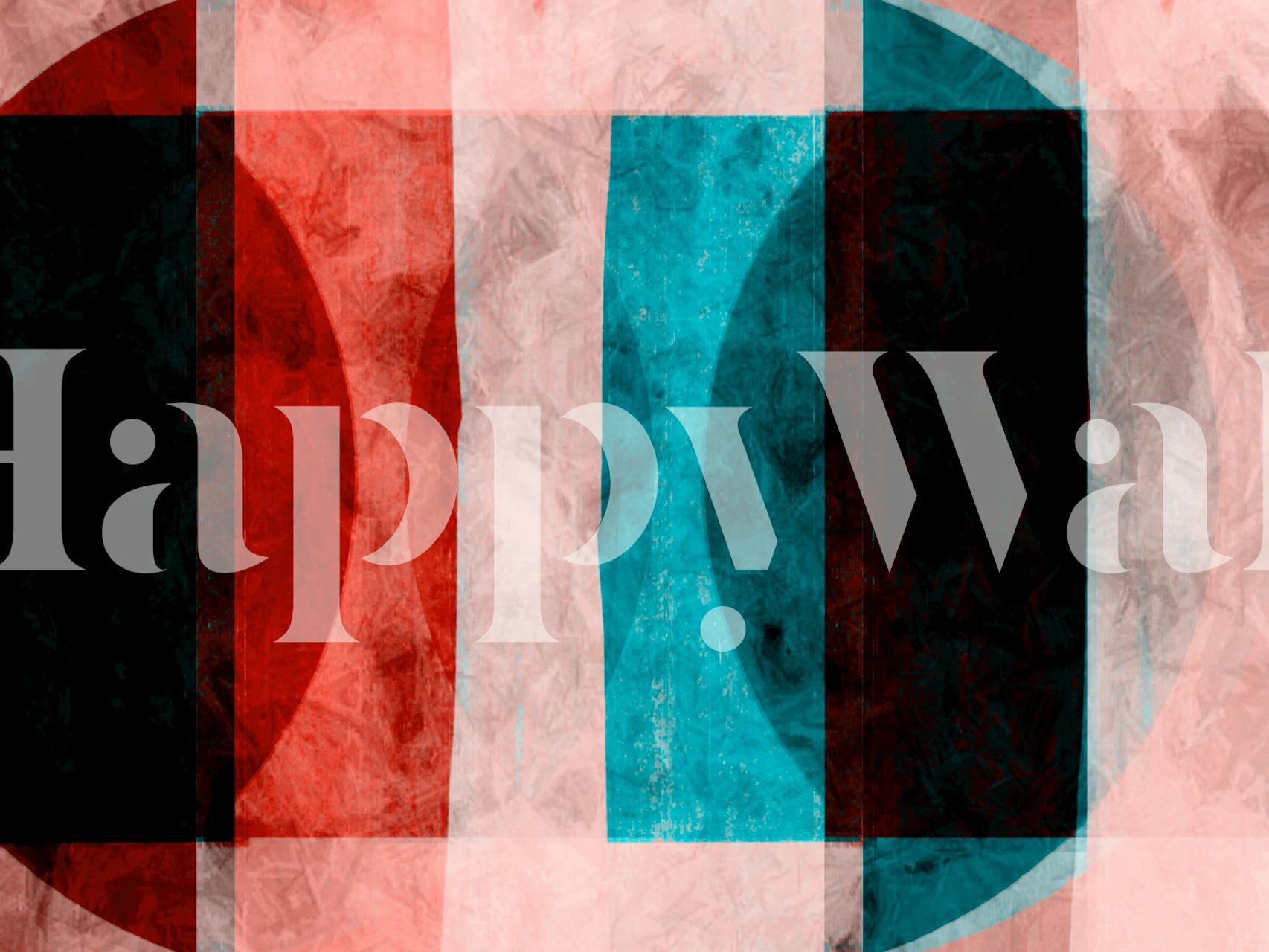 Vintage tonal spheres wallpaper in a room