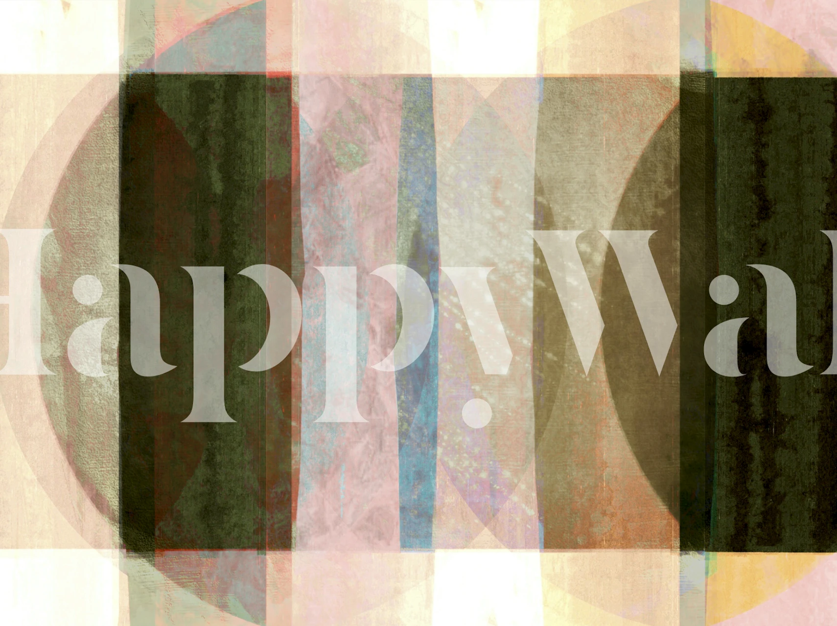 Color Block Textures wallpaper in a room