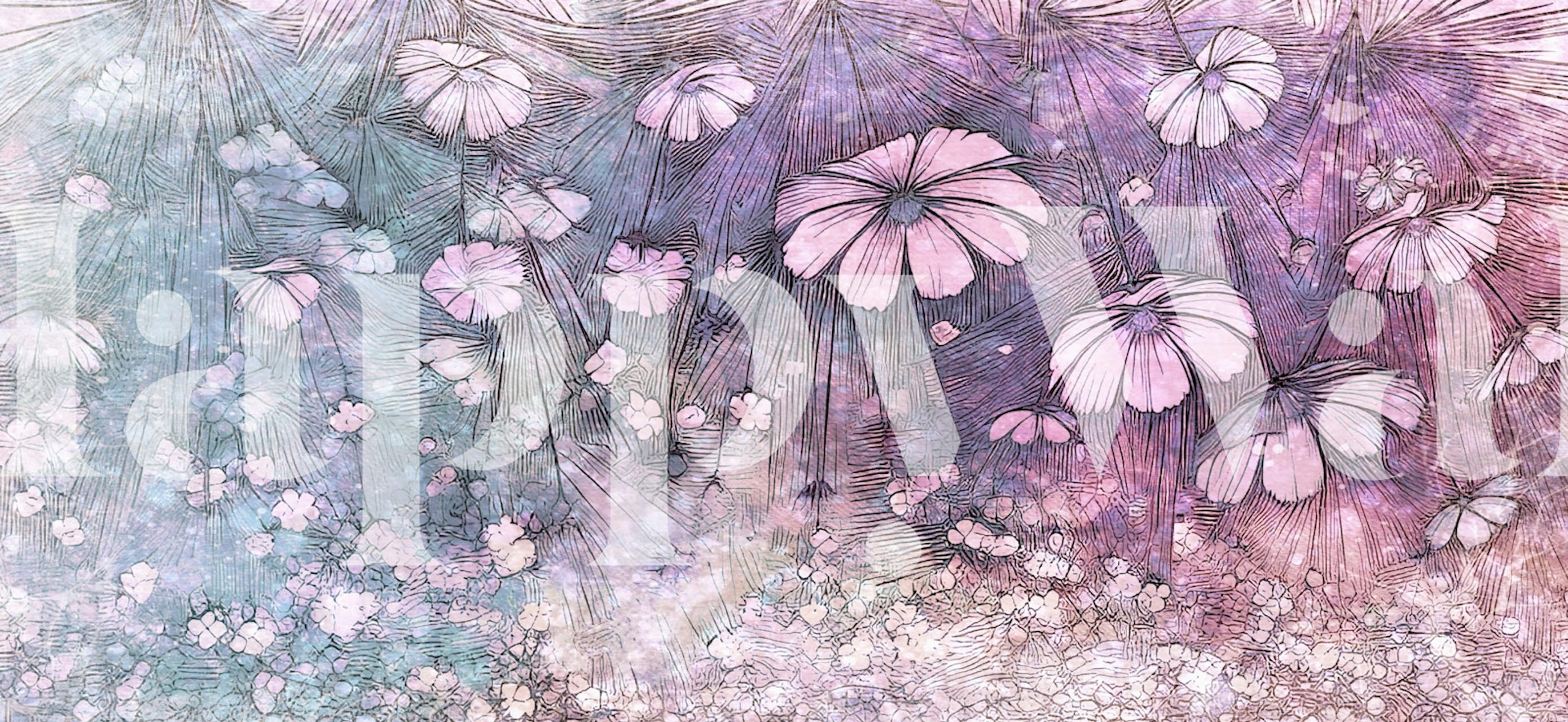 Tapeta Enchanted Floral Dreams w pokoju