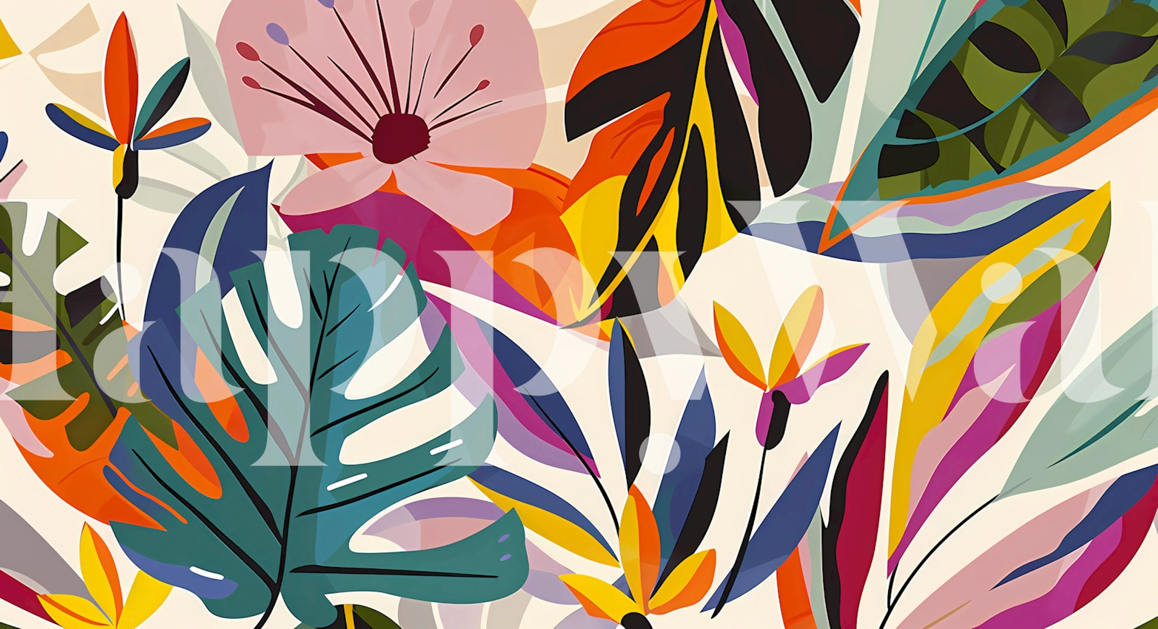 Tropical Garden 40 tapeta u sobi