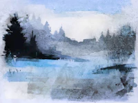 Dreamy Scandinavian Forest tapet