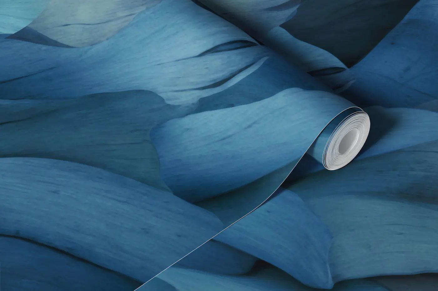 Oceanic Floral Whispers Organic Forms wallpaper roll