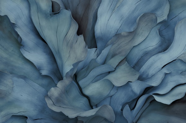 Oceanic Floral Whispers Organic Forms