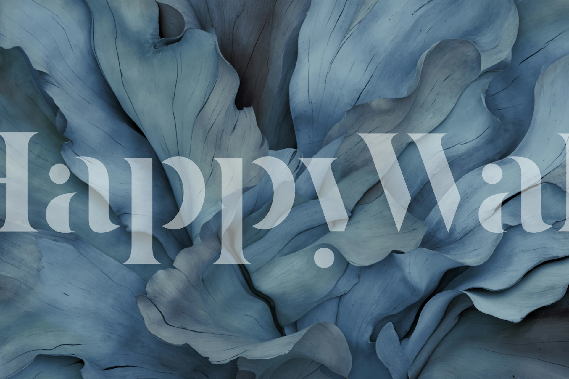 Oceanic floral whispers wallpaper in a room