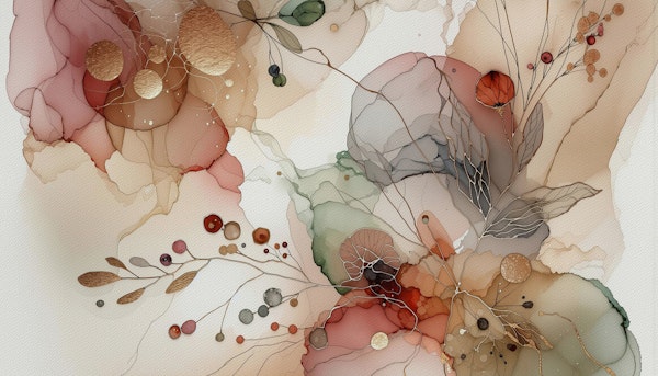 Abstract Botanical Hues