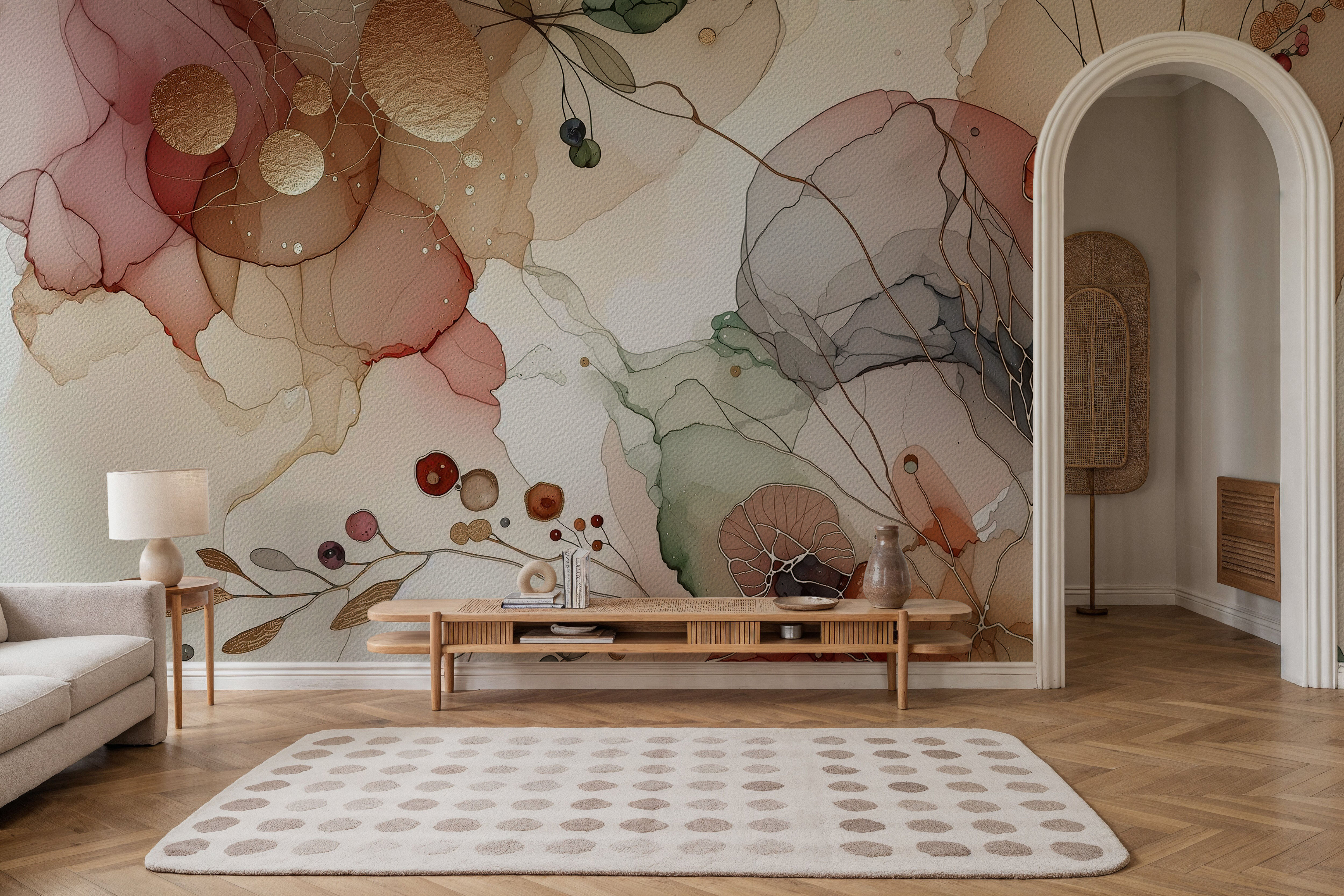 Abstract Botanical Hues