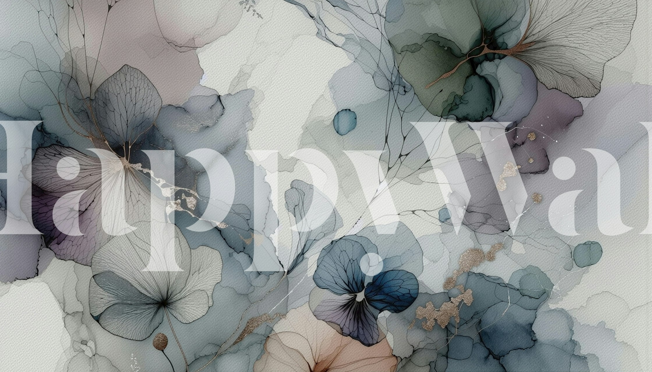 Ταπετσαρία Dreamy Petals που εμφανίζεται σε ένα δωμάτιο