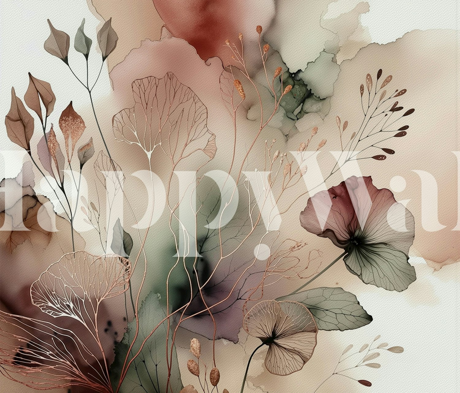 Natures Whisper wallpaper design in a room