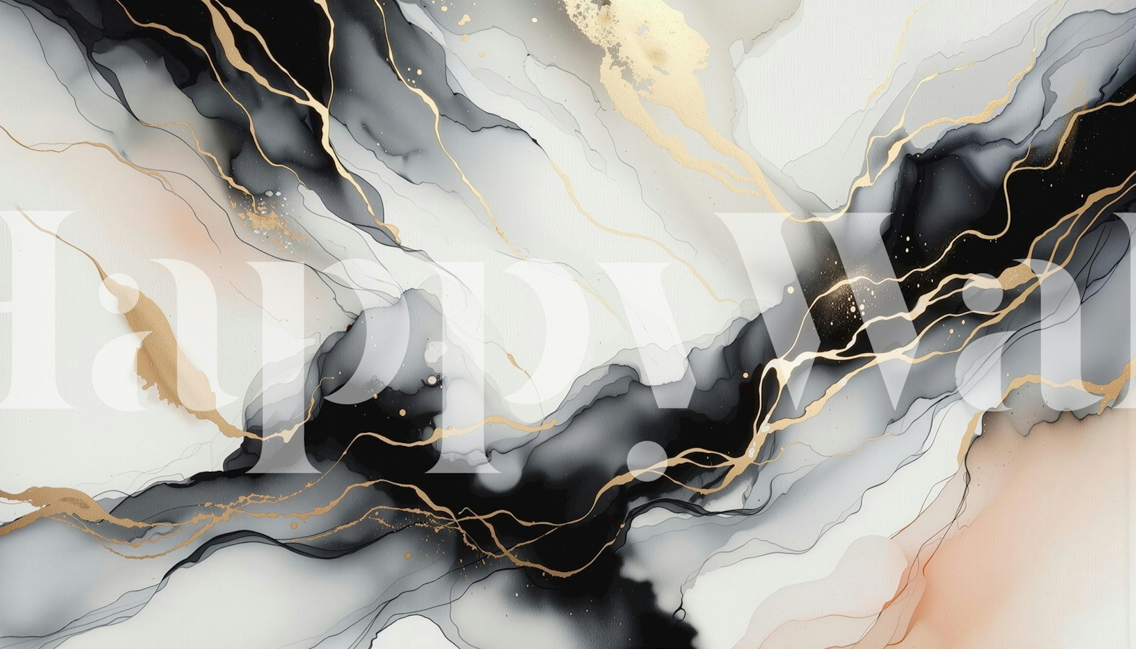 Papier peint Luxurious Flow dans une pièce élégante