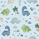 Little Dino Dreams - light blue