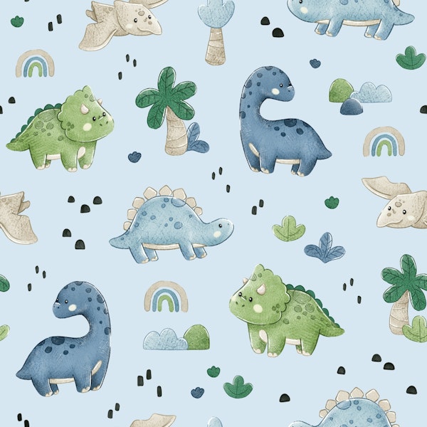 Little Dino Dreams - light blue