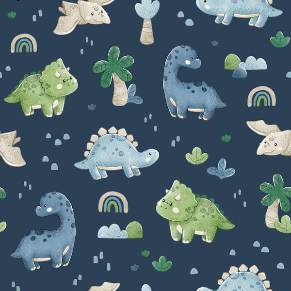 Little Dino Dreams - navy