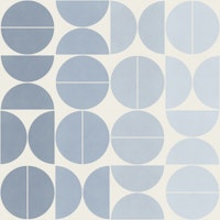 Bauhaus Balance in Pale Blues wallpaper