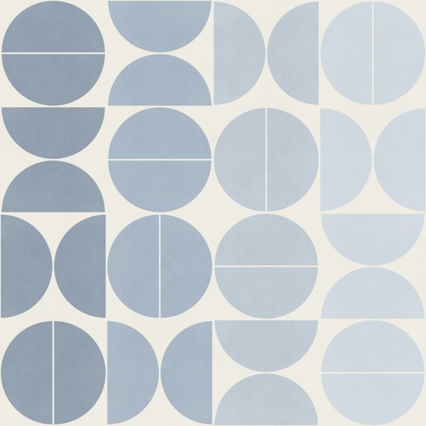 Bauhaus Balance in Pale Blues