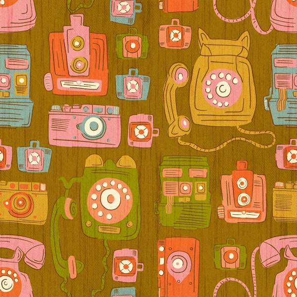 Retro Gadget phones and cameras