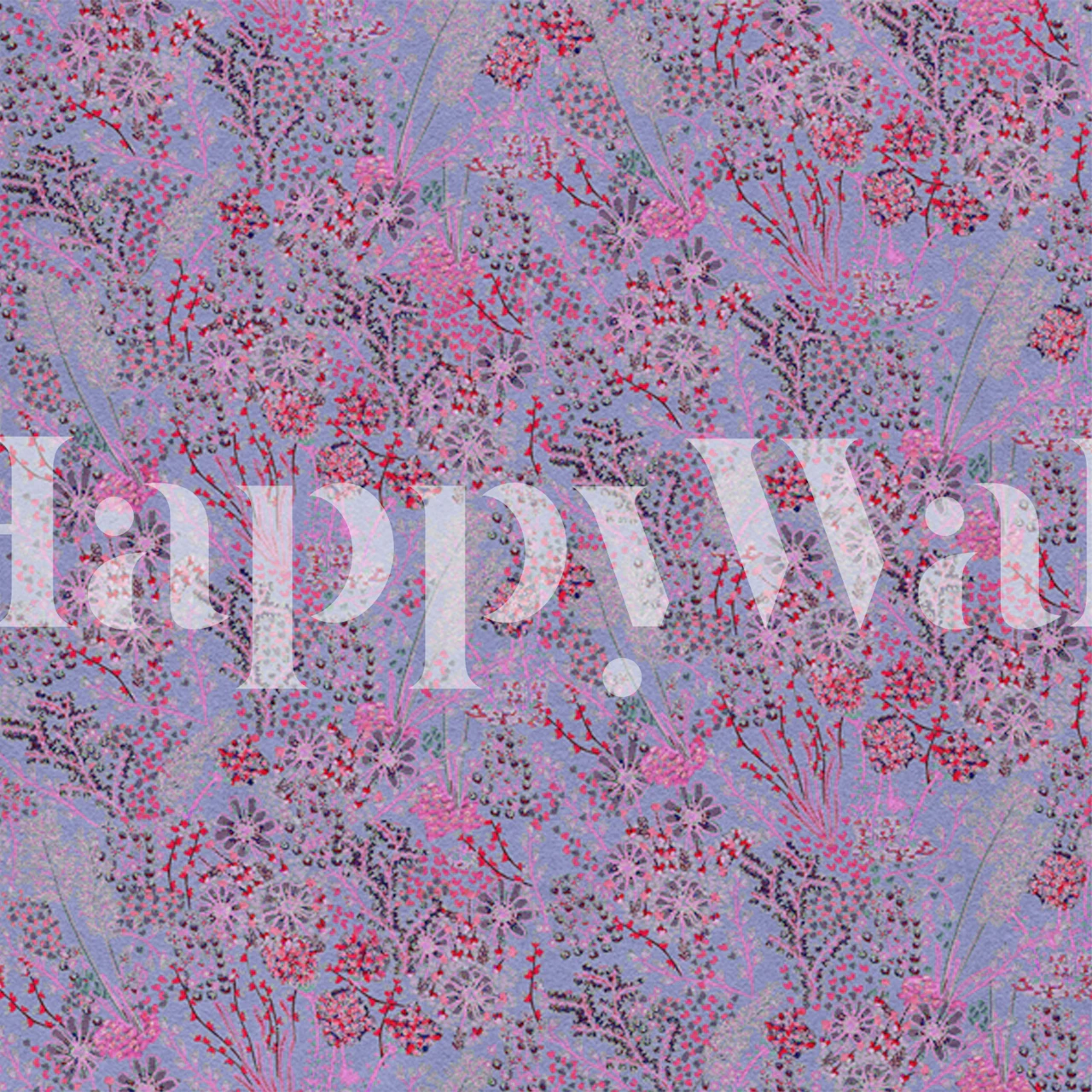 Fuchsia Flora Fantasy wallpaper in a room