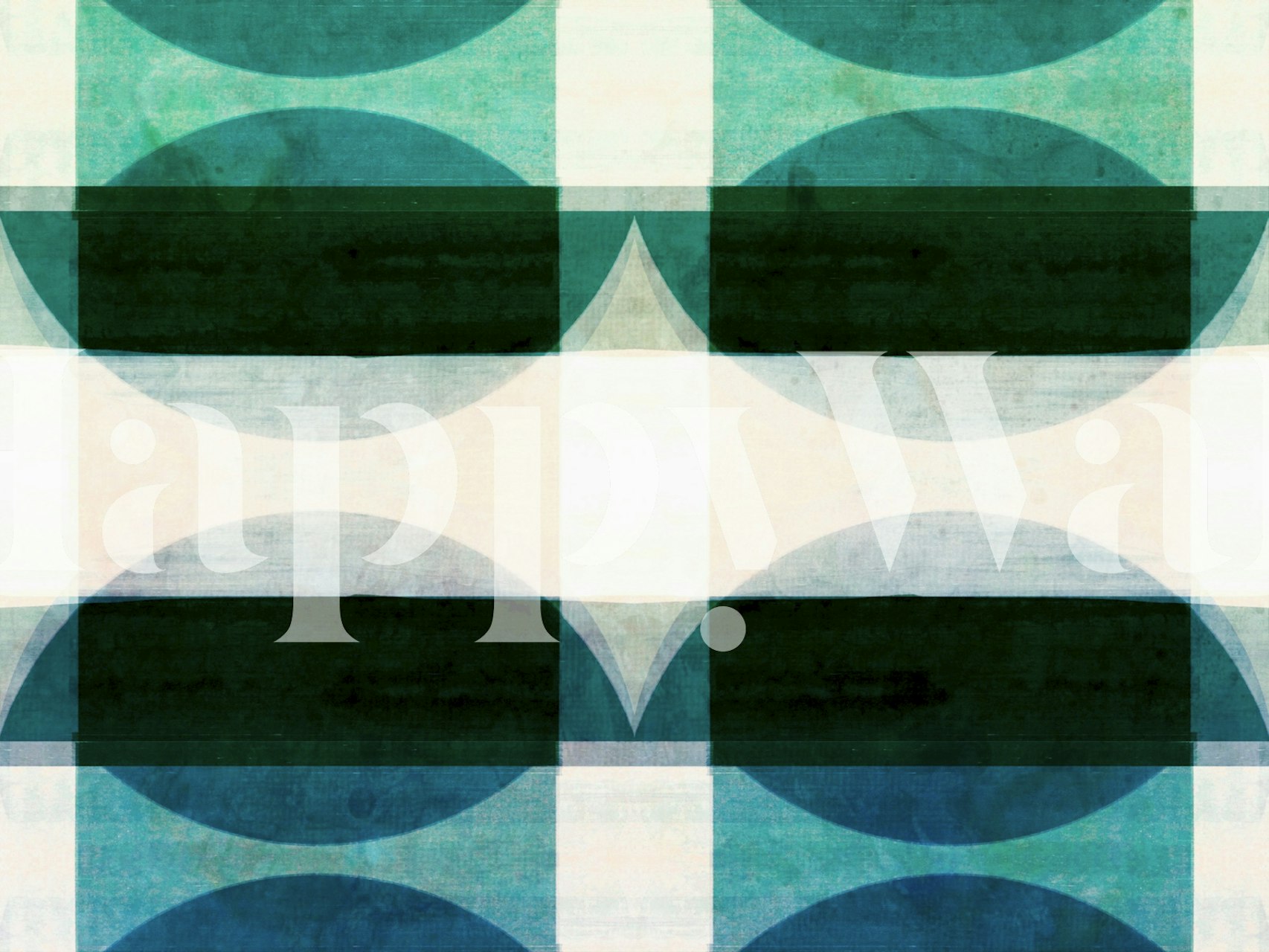 Tapeta design Modern Geometric Echo w pokoju