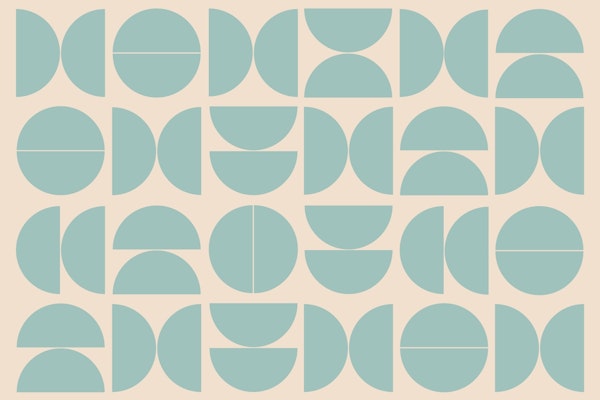 Calm Blue Geometric Design