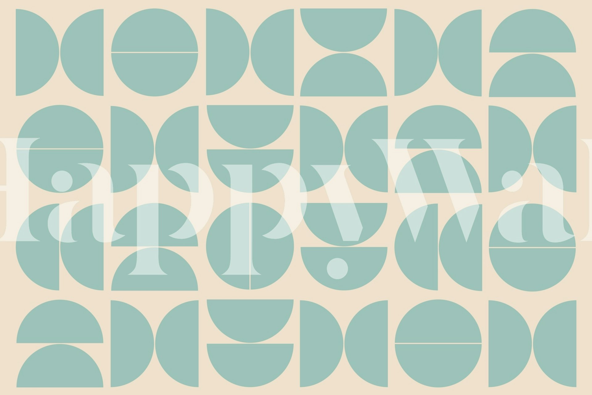 Tapeta Soothing Geoscape v místnosti