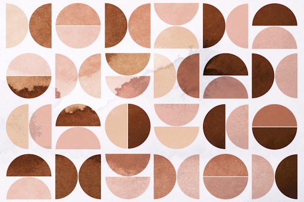 Modern Geometric Blush