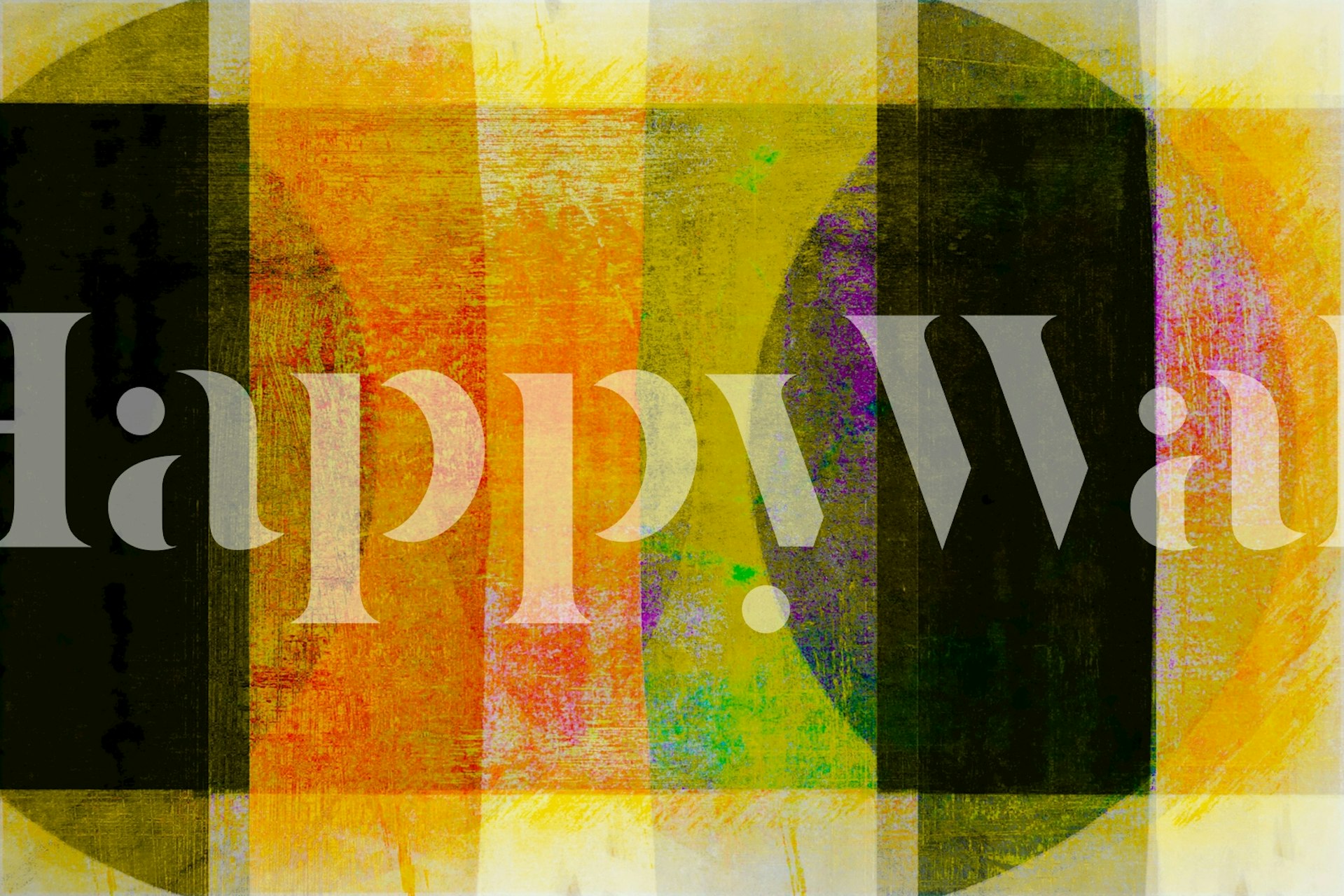 Colorful abstract brushstroke pattern in vibrant hues wallpaper