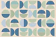 Geometric Aqua Mint Bauhaus