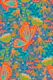 TANGLED GARDEN BUTTERFLIES Art Nouveau Teal