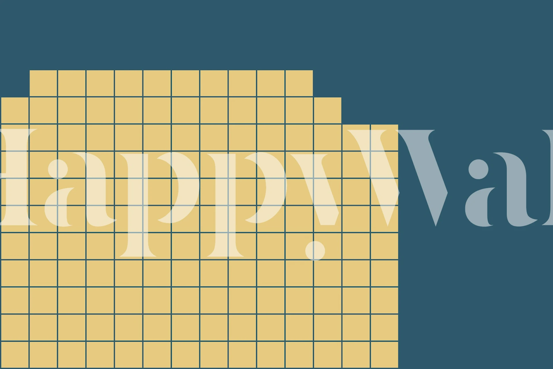 Geometric yellow and blue squares wallpaper