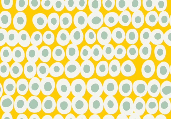 Wonderful bold dots yellow and mint