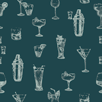 Retro Bar Scene papel de parede