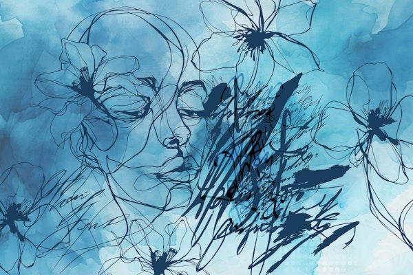 Sapphire Serenity Portrait