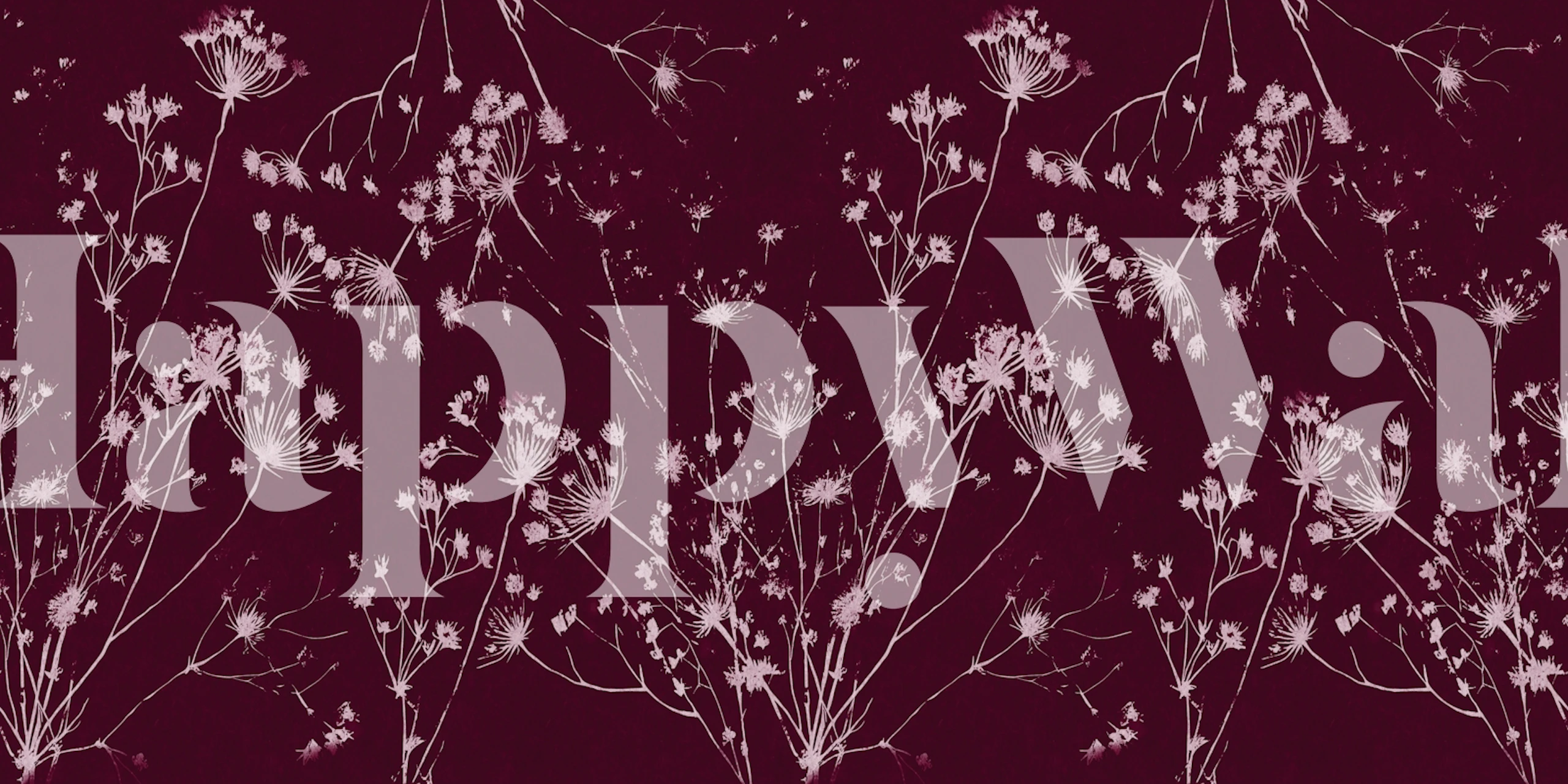 Moody Japandi Flora papel pintado en una habitación