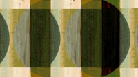 Mid Century Bauhaus Golden Green tapeta