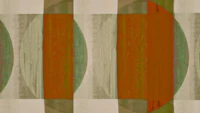 Mid Century Bauhaus Golden Green tapetas