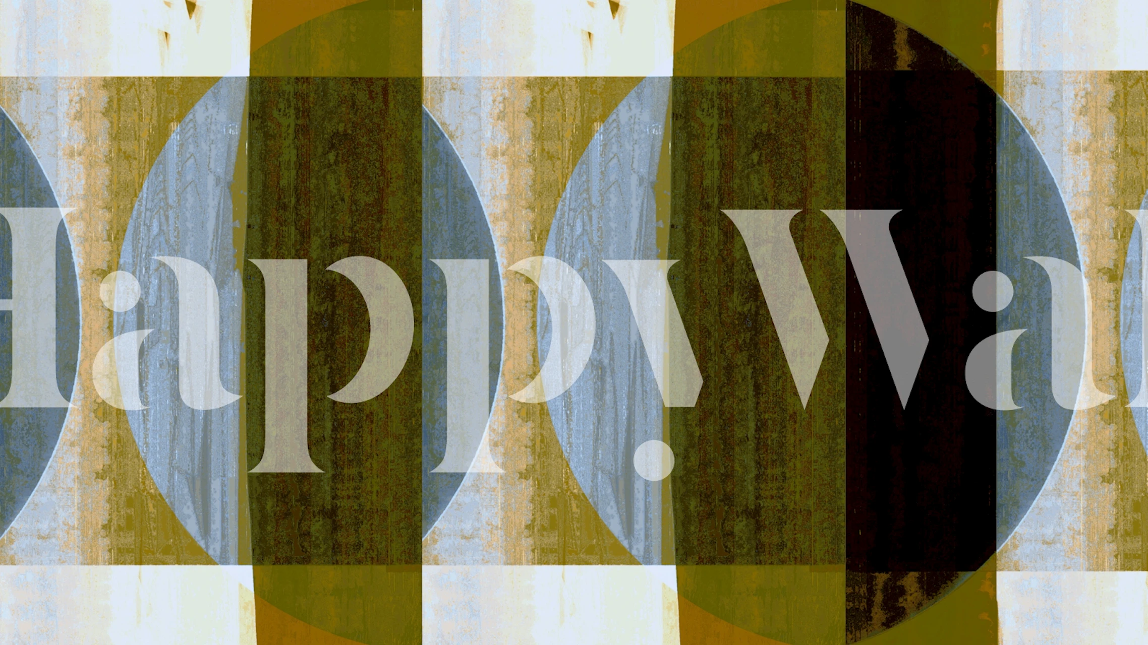 Mid Century Bauhaus Artwork tapetti huoneessa