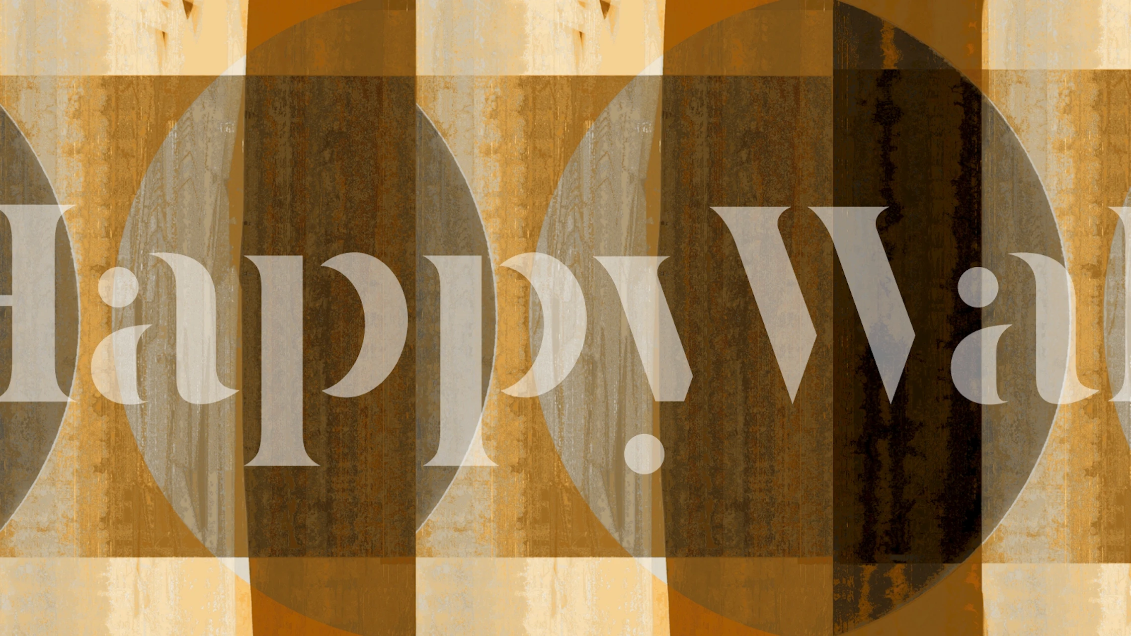 Mid Century Bauhaus Brown tapet i et rum