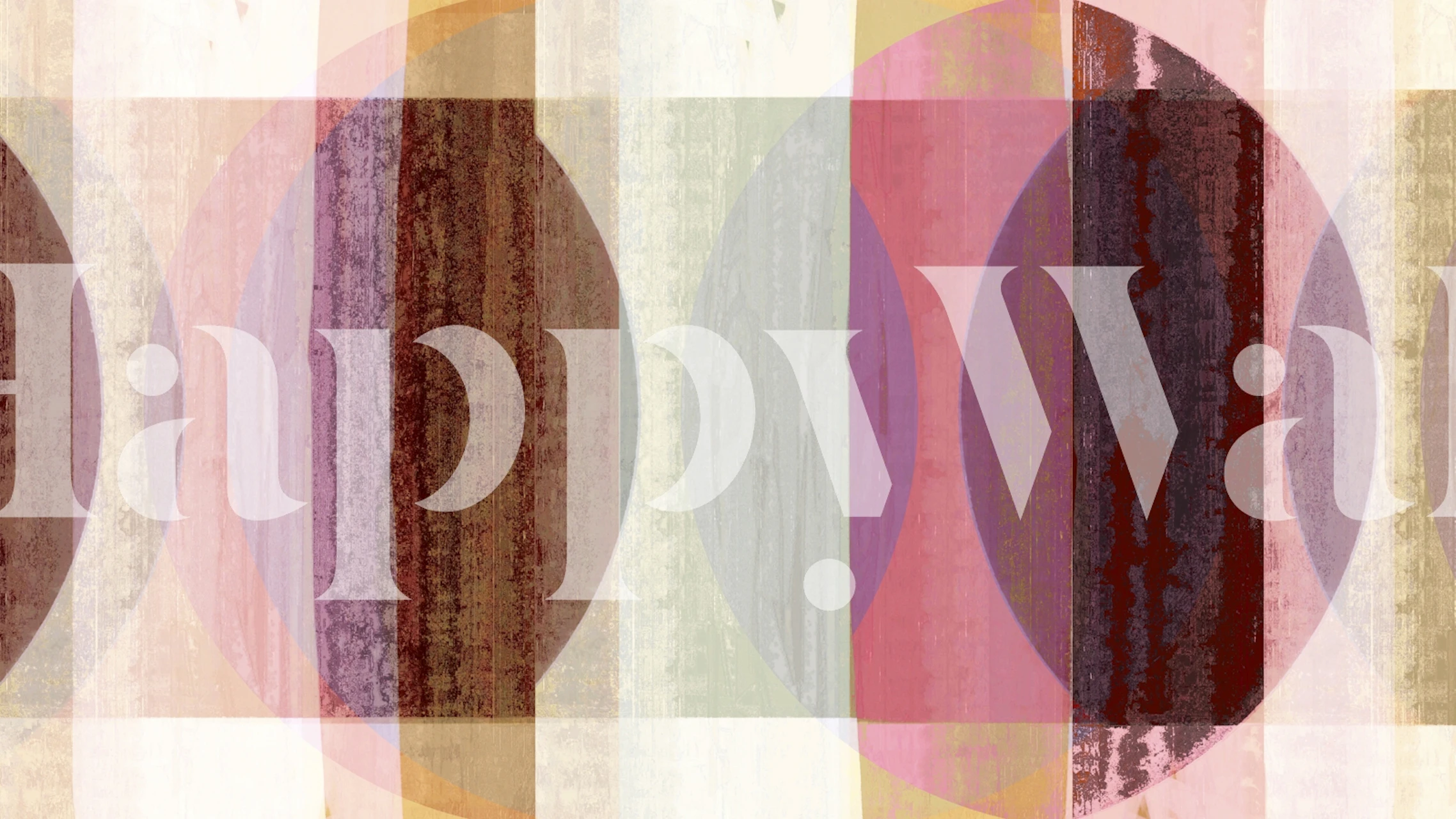 Geometric pastel circles and stripes design wallpaper