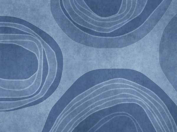 Rough Line Circles Calm Blue