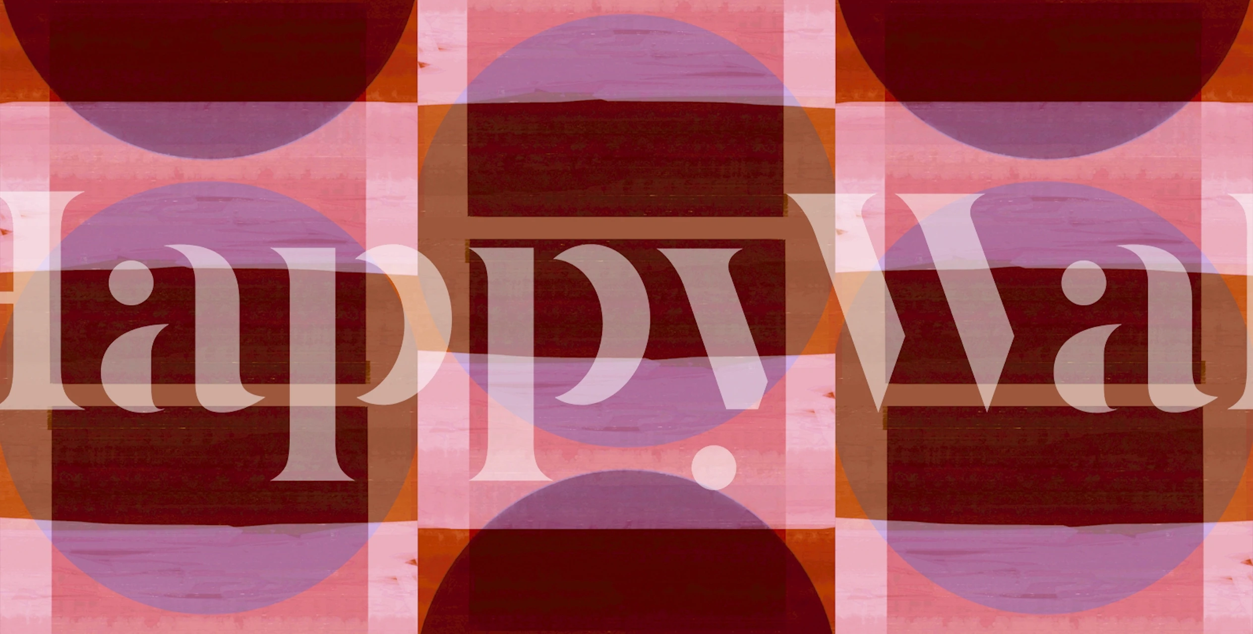 Retro Geometric wallpaper i et rom