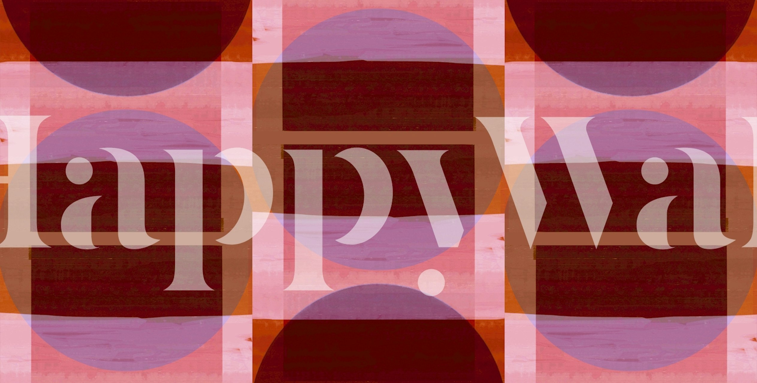 Retro Geometric tapeta v pokoji