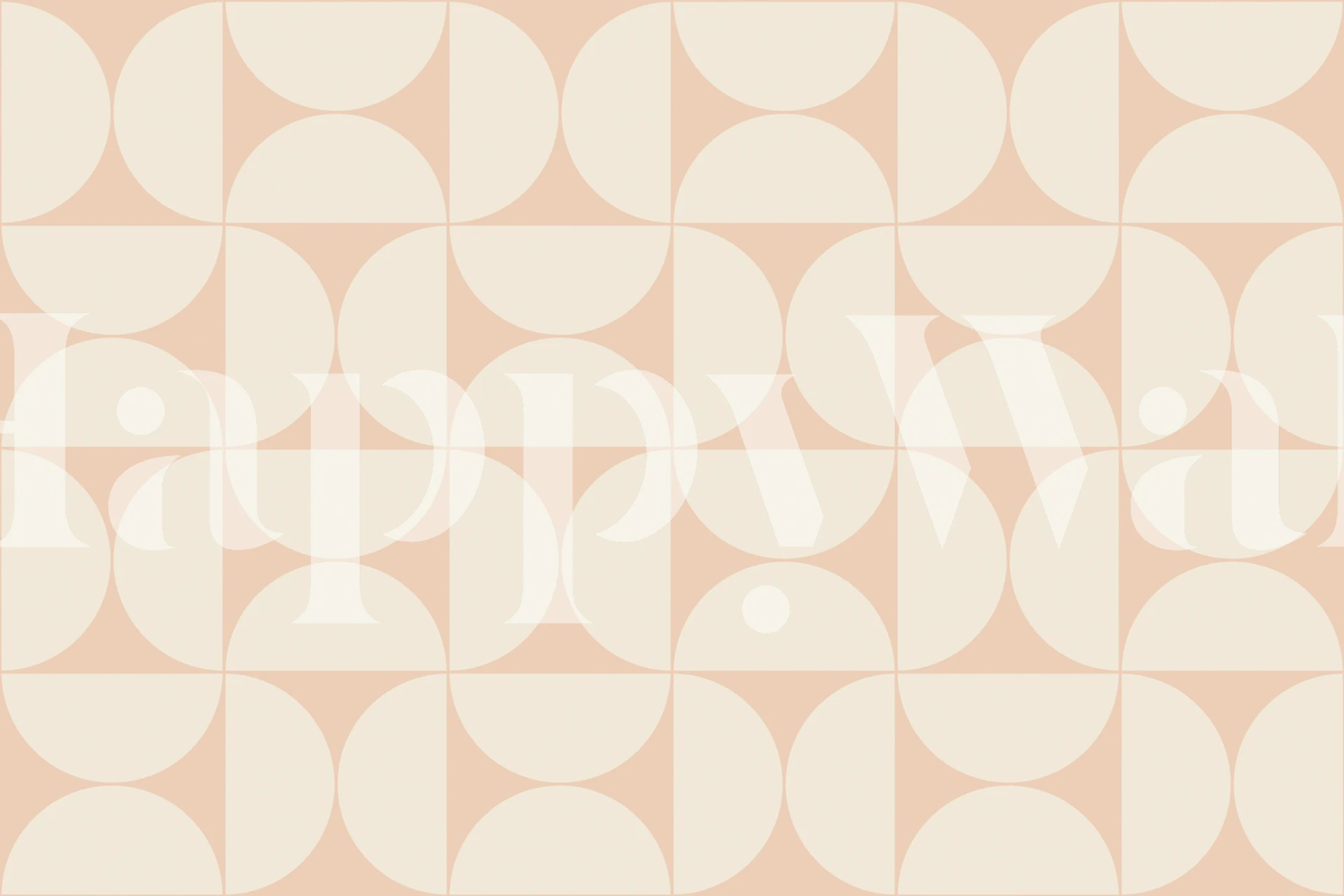 Mid-Century Modern Pattern No36 wallpaper in a room