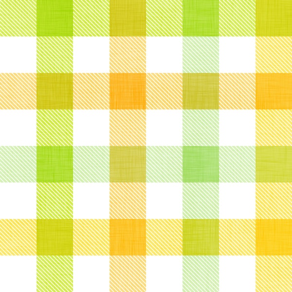Lime Lemon Citrus Grid Green Yellow Checker
