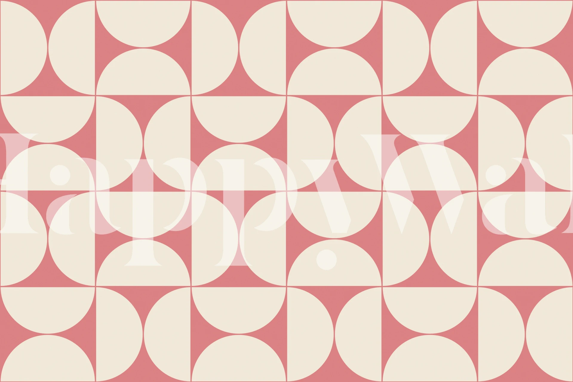Mid-Century Modern Pattern No39 tapet i et rom
