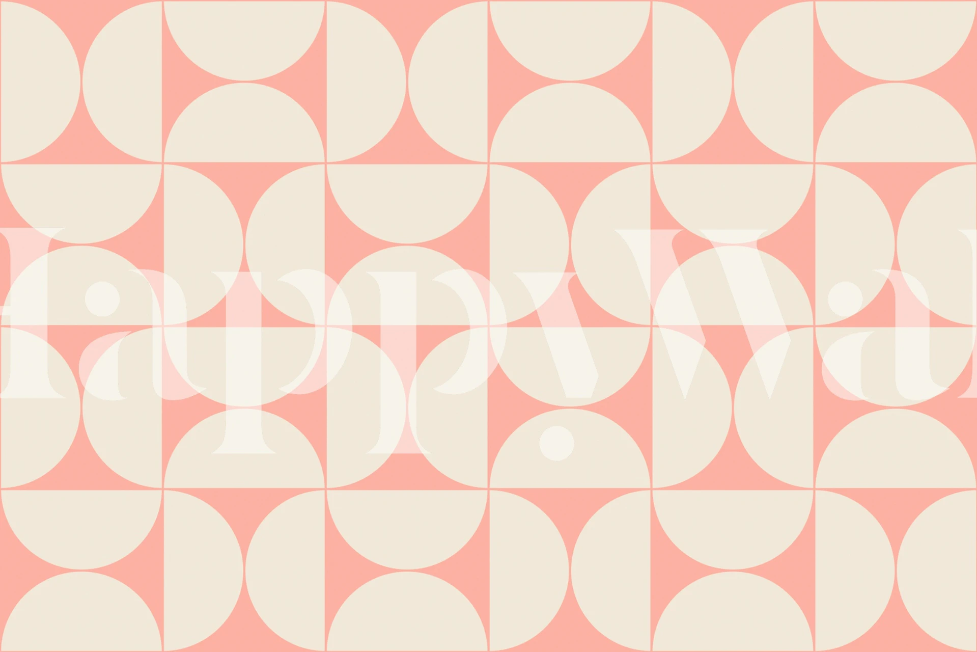 Mid-Century modern wallpaper pattern in a room