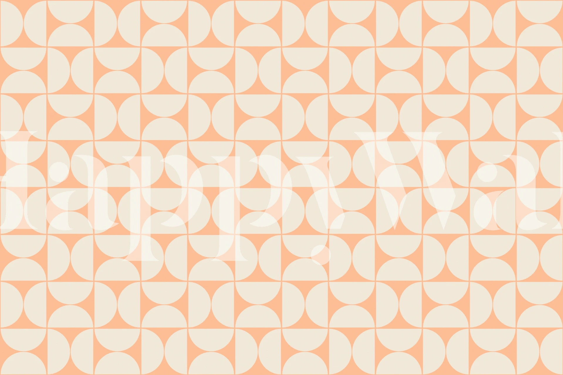 Mid-Century Modern wallpaper pattern in a room