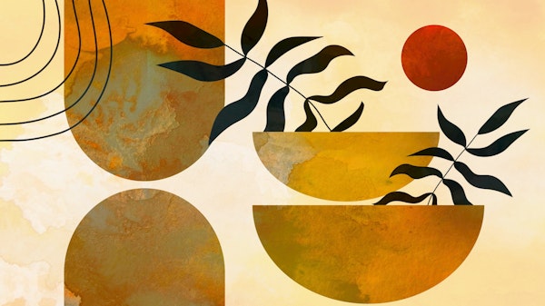 Abstract Botanical Shapes